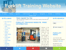 Tablet Screenshot of fork-lift-training.co.uk